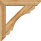 Ekena Millwork Olympic Slat Rough Sawn Bracket w/ Offset Brace, Western Red Cedar, 6"W x 30"D x 30"H BKT0604X30X30OLY06RWR - alternate 3